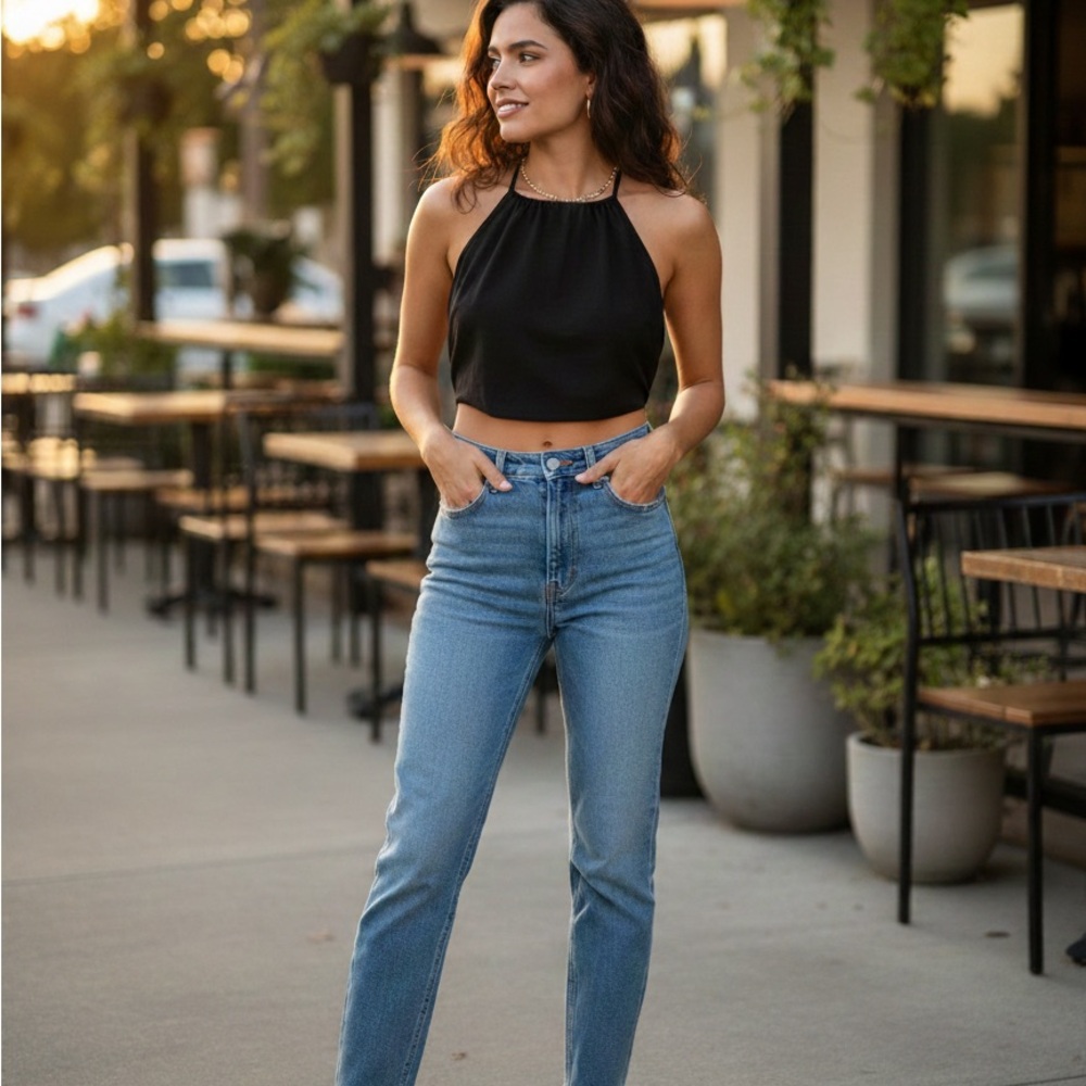 ZARA BLACK TOP - SIZE M - CHIC & VERSATILE